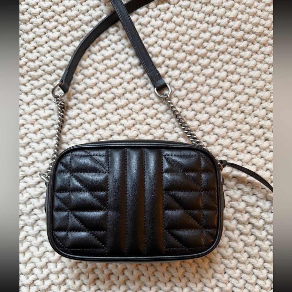 Gucci Matelasse Aria Mini Marmont Crossbody Bag - Picture 2 of 9